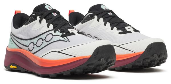 Chaussures Trail Saucony Peregrine 16 Blanc/Rouge Homme