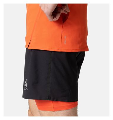 Odlo X-Alp Trail 6 Inch 2-in-1 Shorts Black / Orange