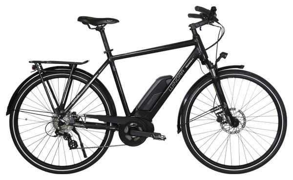 Gereviseerd product - Winora Sinus Tria 7 Eco Shimano Altus 7V 400wh Zwart 2020 Stadsfiets