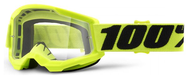 Strata 2 Yellow 100% Kids Goggle - Clear Lens