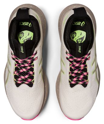 Asics Gel Nimbus 25 TR Blanc Gris Rose Femme Running Shoes