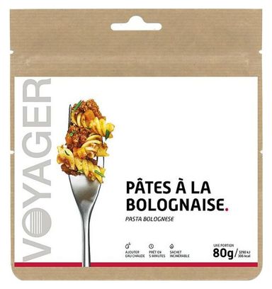 Repas Lyophilisé Voyager Pâtes à la bolognaise 80g