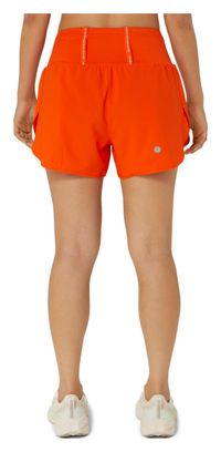 Asics Road Damen Shorts 3.5in Rot