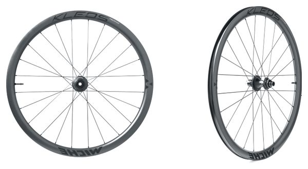 Pair of Miche Kleos RD DX 36-36 Tubeless 700 Disc Wheels | 12x100mm | 12x142mm | Centerlock