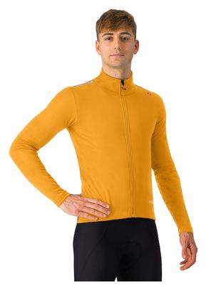 Castelli Espresso Air Orange Long Sleeve Jacket