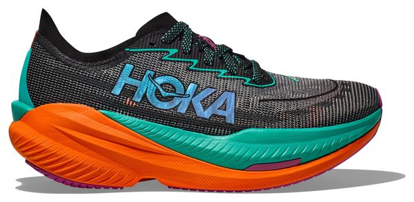 Chaussures Running Hoka Mach X 2 Noir/Vert/Orange Homme
