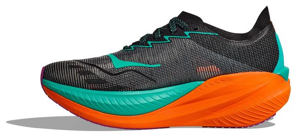 Chaussures Running Hoka Mach X 2 Noir/Vert/Orange Homme