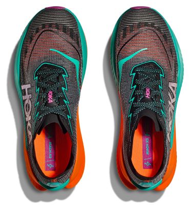 Chaussures Running Hoka Mach X 2 Noir/Vert/Orange Homme