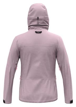 Chaqueta impermeable para mujer Salewa Sella 3L Rosa