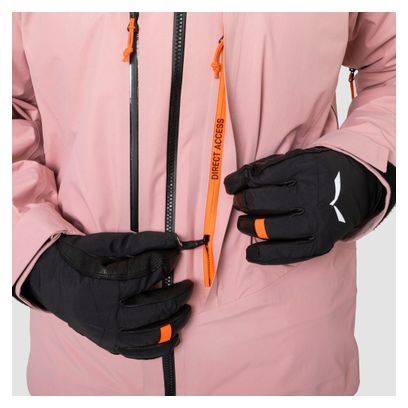 Women's waterproof Jacket Salewa Sella 3L Pink