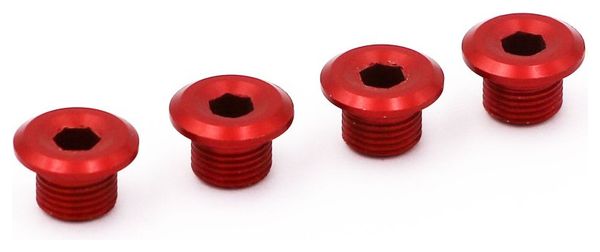 Rennen Regular Bolts Chainring Red (x4)