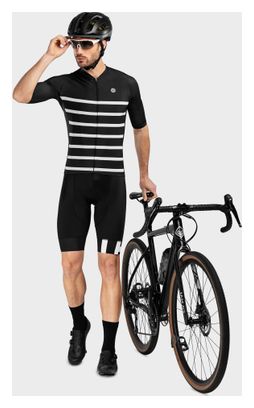 Maillot vélo manches courtes homme Cyclisme M2 Moors Noir