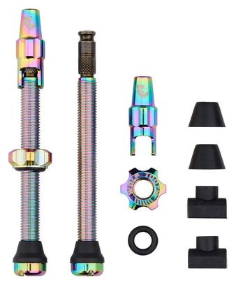 Valves Tubeless Wolf Tooth avec Clik Valve Oil Slick
