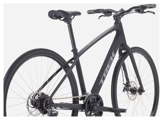 Bicicletta fitness Trek FX 1 Stepover Shimano Acera 8 velocità, 700 mm, nera, 4ª generazione