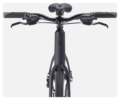 Bicicletta fitness Trek FX 1 Stepover Shimano Acera 8 velocità, 700 mm, nera, 4ª generazione