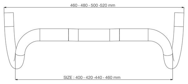 Deda Gravel 100 Aluminium BOB stuur