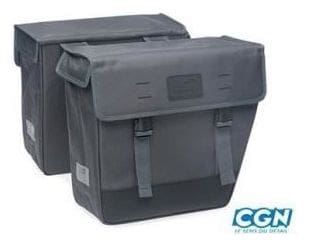 sacoche velo porte bagage a pont newlooxs origin hybrid gris - 33 litres - 360x330x150mm