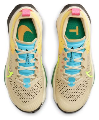 Zapatillas Nike ZoomX Zegama Trail Running Amarillo Verde Mujer