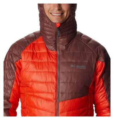 Columbia Platinum Peak Hooded Daunenjacke Rot Herren