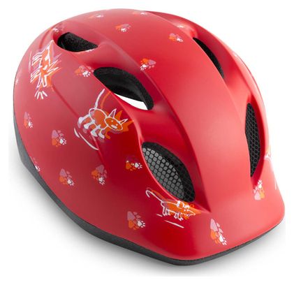 Incontra il Super Casco Kids Helmet Red Animals Matt