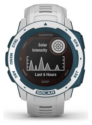 Garmin Instinct Solar - Surf Edition GPS Uhr Cloudbreak White