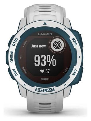 Garmin Instinct Solar - Surf Edition GPS Watch Cloudbreak White