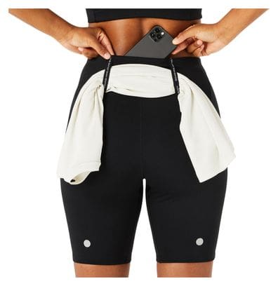 Asics Road High Waist Damen Shorts 8in Schwarz