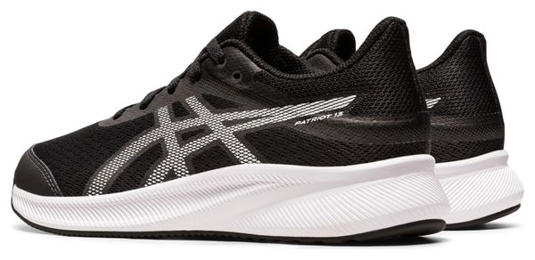 Asics Patriot 13 GS Hardloopschoenen Zwart Wit Kind