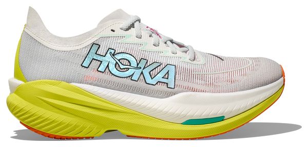 Hoka Mach X 2 Hardloopschoenen Wit/Geel/Oranje Heren