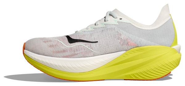 Hoka Mach X 2 Running Shoes White/Yellow/Orange Men