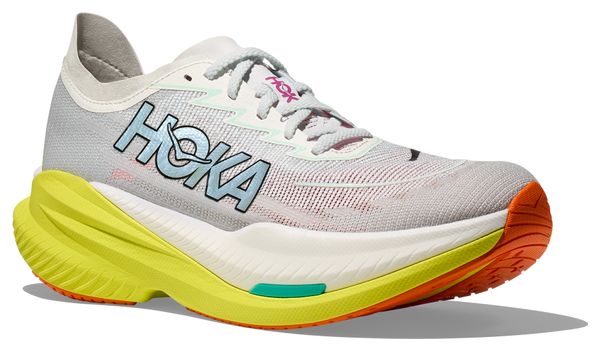 Hoka Mach X 2 Running Shoes White/Yellow/Orange Men