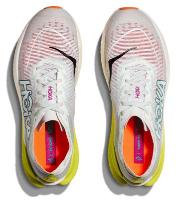 Hoka Mach X 2 Running Shoes White/Yellow/Orange Men