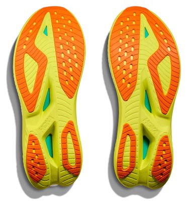 Hoka Mach X 2 Running-Schuhe Weiß/Gelb/Orange Herren