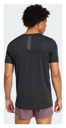 Adidas Adizero Tee Zwart Heren Jersey met Korte mouwen