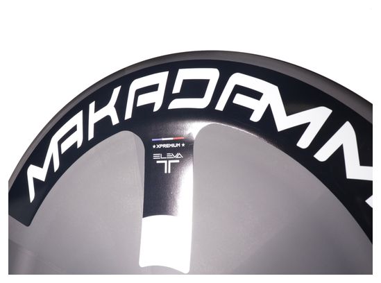 Paire de roues carbone route triathlon TT – MaKadamm eleva disc xpremium à pneus – 867gr la roue – centerlock – axe  12x142