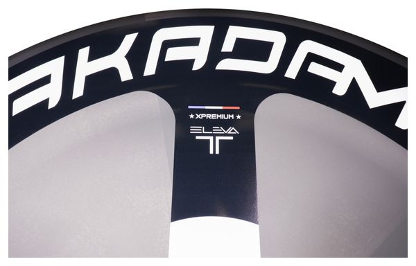 Paire de roues carbone route triathlon TT – MaKadamm eleva disc xpremium à pneus – 867gr la roue – centerlock – axe  12x142
