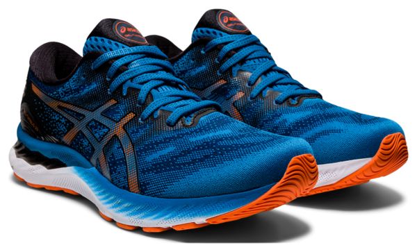Chaussures de Running Asics Gel Nimbus 23 Bleu Noir