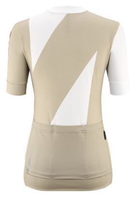 Maillot de manga corta para mujer Mavic Aksium Graphic Blanco/Beige