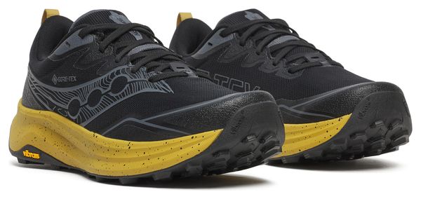 Zapatillas de trail Saucony Peregrine 16 GTX Negro/Amarillo Hombre