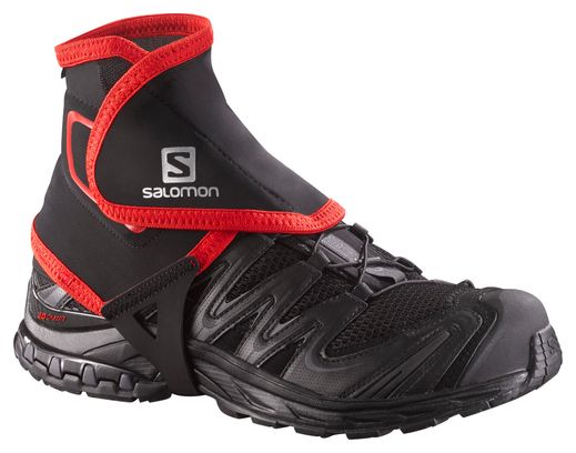 Guêtre haute SalomonTrail Noir Rouge