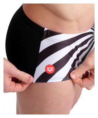 Arena Swimsuit Short Crazy Placement Black White