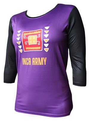 Maillot Manches 3/4 Femme Inca Army - Inca Stone