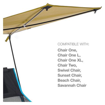 Sonnenschutz für Helinox Personal Shade Klappstuhl Braun
