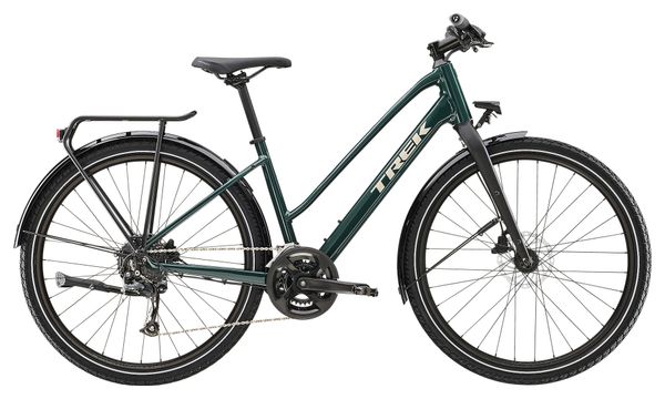 Trek Dual Sport Equipped Stagger Fitness Bike Shimano Acera Altus 9V  650mm Green 5th Gen
