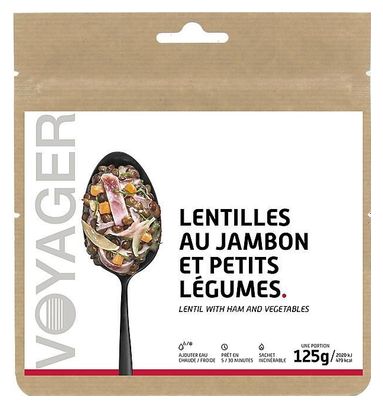 Lenticchie con prosciutto e verdure 125g
