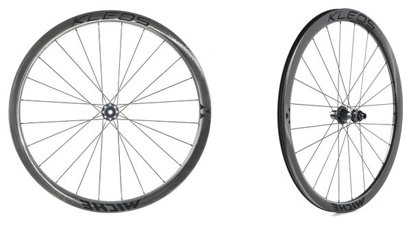 Paire de Roues Miche Kleos DX 36-36 Tubeless 700 Disc | 12x100mm | 12x142mm | Centerlock
