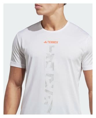 Adidas Terrex Agravic Jersey met korte mouwen Wit Heren