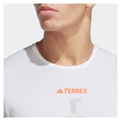 Adidas Terrex Agravic Jersey met korte mouwen Wit Heren