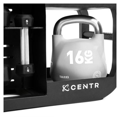 Centr fusion bench - banc de musculation réglable avec rangement pour haltères et ancrages pour bandes