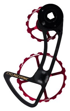 CiclismoCeramic Jaula de cambio 14/19T para Shimano 12V Ultegra 8150 y Dura-Ace 9200 Rojo